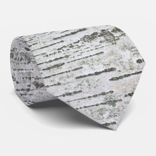Rustic Birch Wood Pattern Tie
