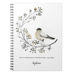 Rustic Bird Berries Twigs Inspiration Journal