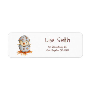 Rustic Bird Nest Return Address
