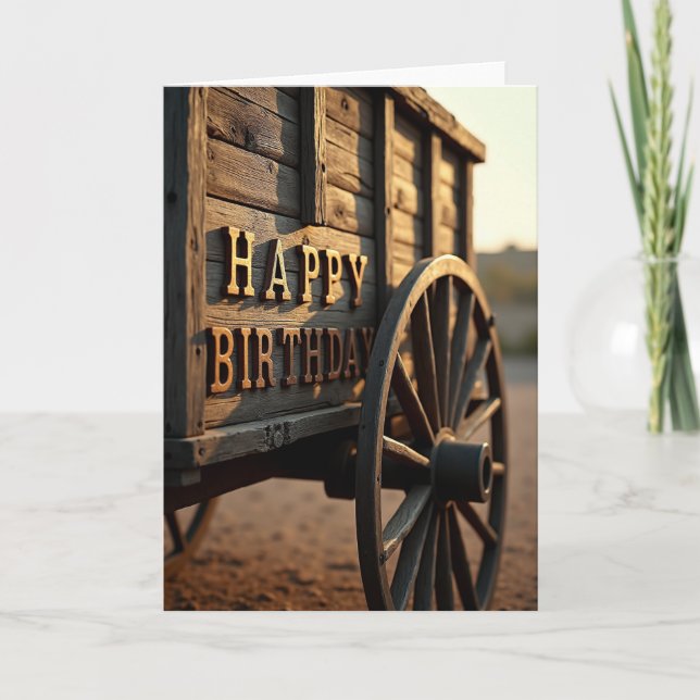 Rustic Birthday Card (Front)