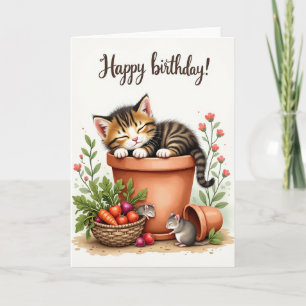 Rustic Birthday Garden Card