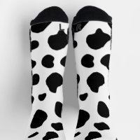 Rustic Black and White Holstein Cow Pattern