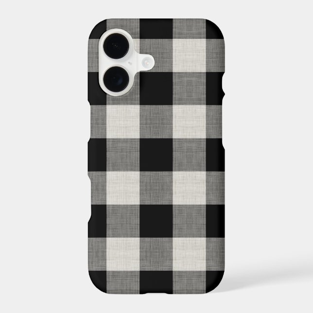 Rustic Black Buffalo Check (Back)