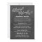 Rustic Black Chalkboard Wedding Rehearsal