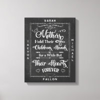 Rustic Black White Chalk Mother Child