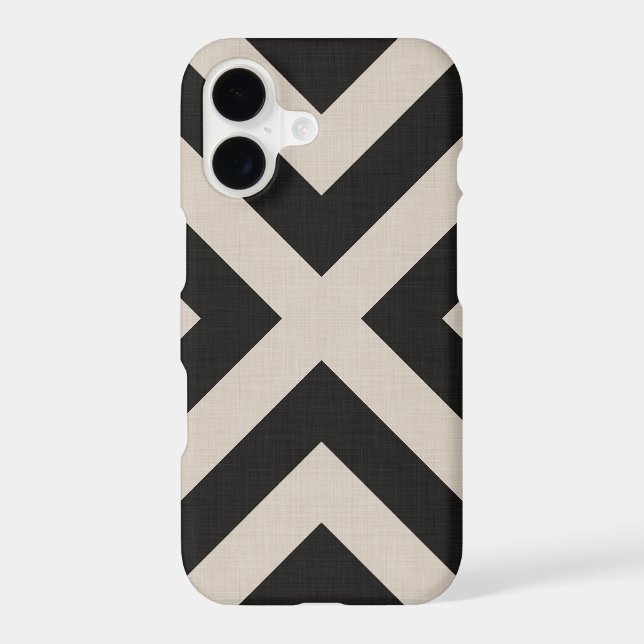 Rustic Black X Chevron (Back)