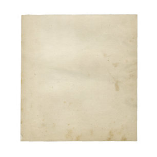 Rustic Blank Antique Stained Paper Retro Inspired Notepad