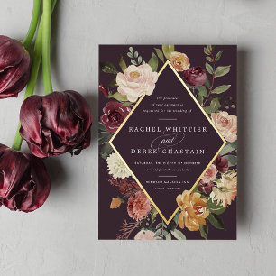 Rustic Bloom Geometric Floral Wedding
