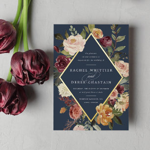 Rustic Bloom Geometric Floral Wedding