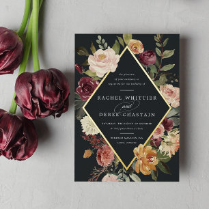 Rustic Bloom Geometric Floral Wedding