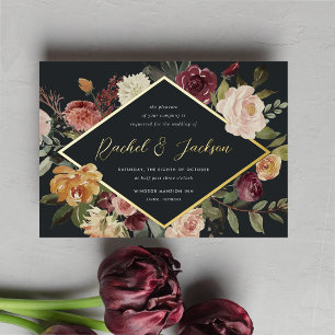 Rustic Bloom Geometric Floral Wedding