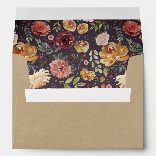 Rustic Bloom Kraft Envelope (Back (Bottom))