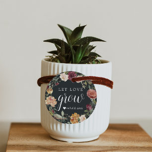 Rustic Bloom   "Let Love Grow" Plant or Seeds Favour Tags