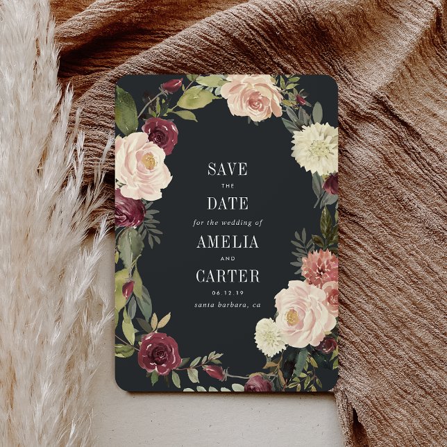 Rustic Bloom Save the Date Card (Creator Uploaded)