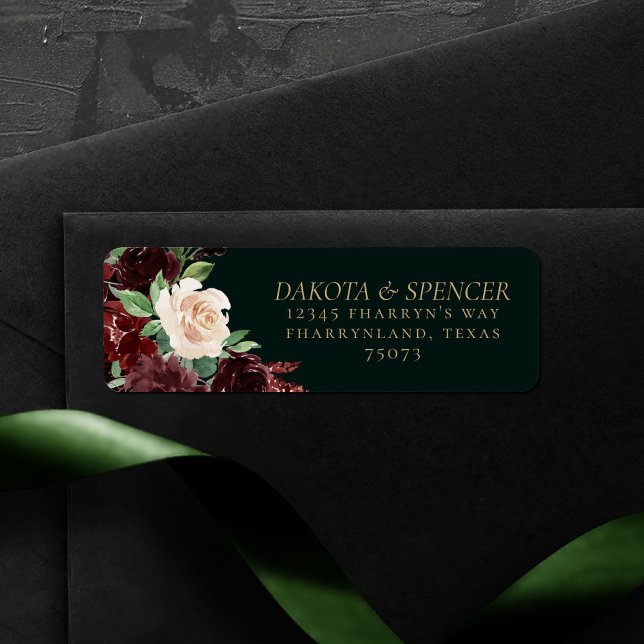 Rustic Bloom | Terracotta and Marsala Red Address (Creator Uploaded)