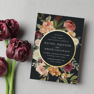 Rustic Bloom Watercolor Floral Wedding