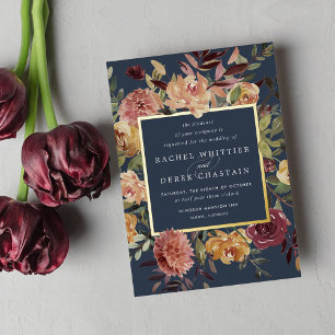 Rustic Bloom Watercolor Floral Wedding