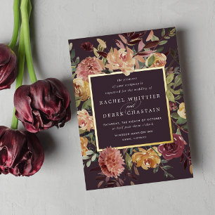 Rustic Bloom Watercolor Floral Wedding