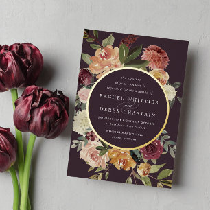 Rustic Bloom Watercolor Floral Wedding