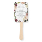 Rustic Bloom Wedding Program