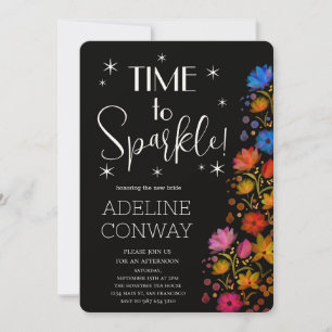 Rustic Blooms & Bridal Dreams Invitation
