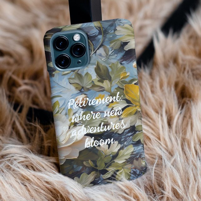 Rustic Blooms Custom Retirement Gifts for Her Case-Mate iPhone Case (Rustic Blooms Custom Retirement Gifts for Her)