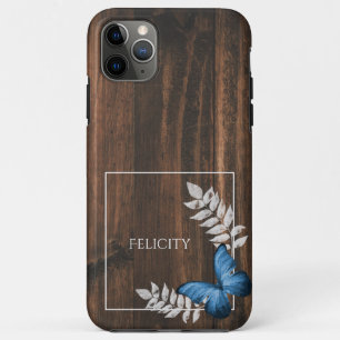 Rustic Blue Butterfly Case-Mate iPhone Case