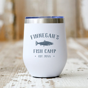 Rustic Blue Fishing Cabin Personalised