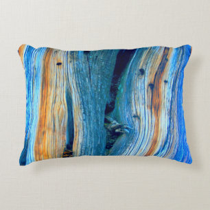 rustic blue juniper wood Thunder_Cove Decorative Cushion