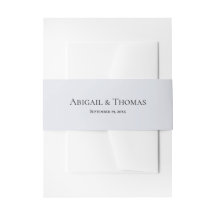 Rustic Blue Mountain Invitation Belly Band