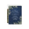 Rustic Blue Silver Winter Wood Photo Wedding