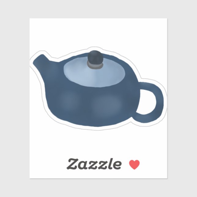 Rustic Blue Teapot (Sheet)