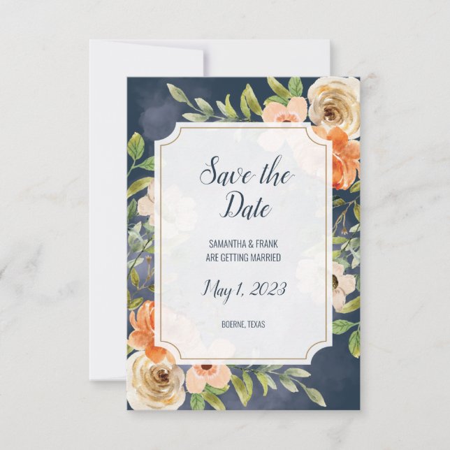 Rustic Blue Wedding Floral (Front)