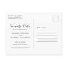 Rustic Blue Wood Lace Mason Jar Save the Date
