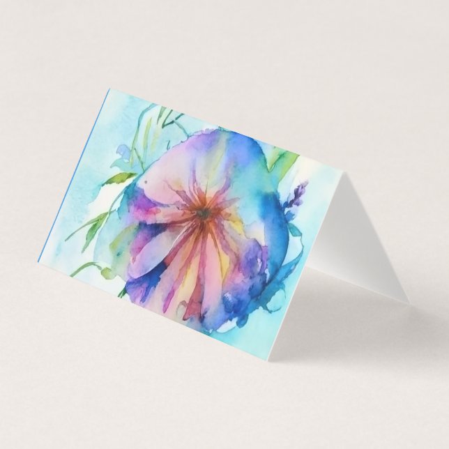 Rustic blumenwiese Floral Custom Name Gift Enclosu (Front)