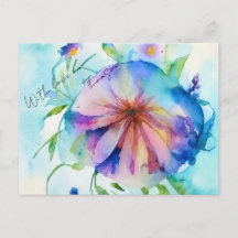 Rustic blumenwiese Floral Custom Name Gift Enclosu