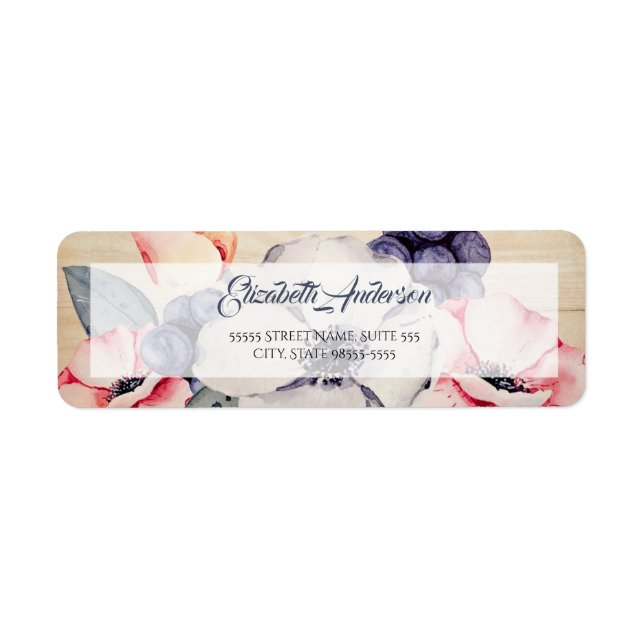Rustic Blush Anemone Floral (Front)