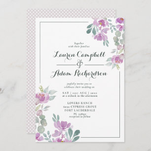 Rustic Blush Pink Eucalyptus Greenery Wedding Invi Invitation