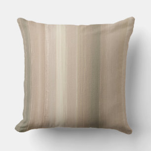 Rustic Blush Pink Gray Mauve Abstract Stripe Cushion