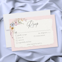 Rustic Blush Pink Romantic Wildflower Wedding