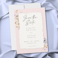 Rustic Blush Pink Romantic Wildflower Wedding