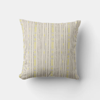 Rustic bohemian Contemporary lines dots minimalist Cushion