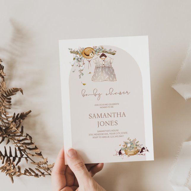 Rustic Boho Baby Shower Invitation (Creator Uploaded)