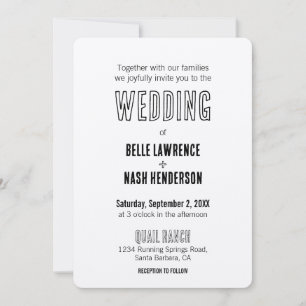 Rustic Boho Barn Wedding Invitation