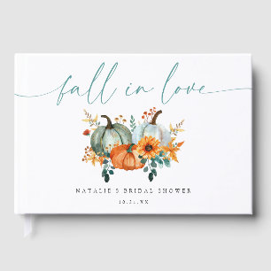 Rustic Boho Chic Pumpkin Fall Bridal Shower Guest Book