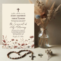Rustic Boho Chic Wildflowers Catholic Wedding
