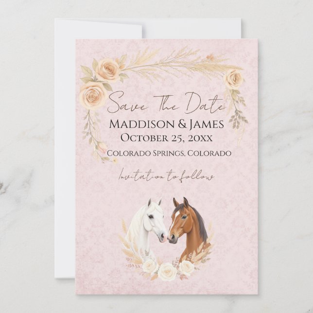 Rustic Boho Country Wedding Save The Date (Front)