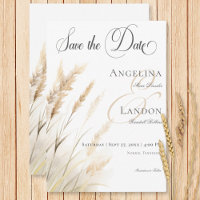 Rustic Boho Dried Tan Grass Wedding
