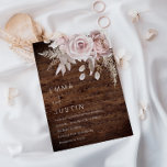Rustic Boho Dusty Rose Blush Floral Wedding Invitation<br><div class="desc">Rustic Boho Dusty Rose Blush Floral Wedding Invitation

See matching collection in Niche and Nest Store

Many thanks</div>