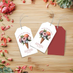 Rustic Boho Ice Cream Floral Bridal Shower Gift Tags<br><div class="desc">Modern Rustic yet Elegant Boho Ice Cream Bridal Shower Gift Tags featuring your custom details around a stunning watercolor floral ice cream waffle cone with peonies, succulents, and desert flowers! Perfect for your elegant or vintage affair. Please contact us at cedarandstring@gmail.com if you need assistance with the design or matching...</div>
